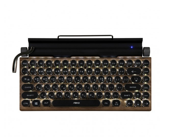 ABKO TW1867 Retro Mechanical Bluetooth Gaming Keyboard