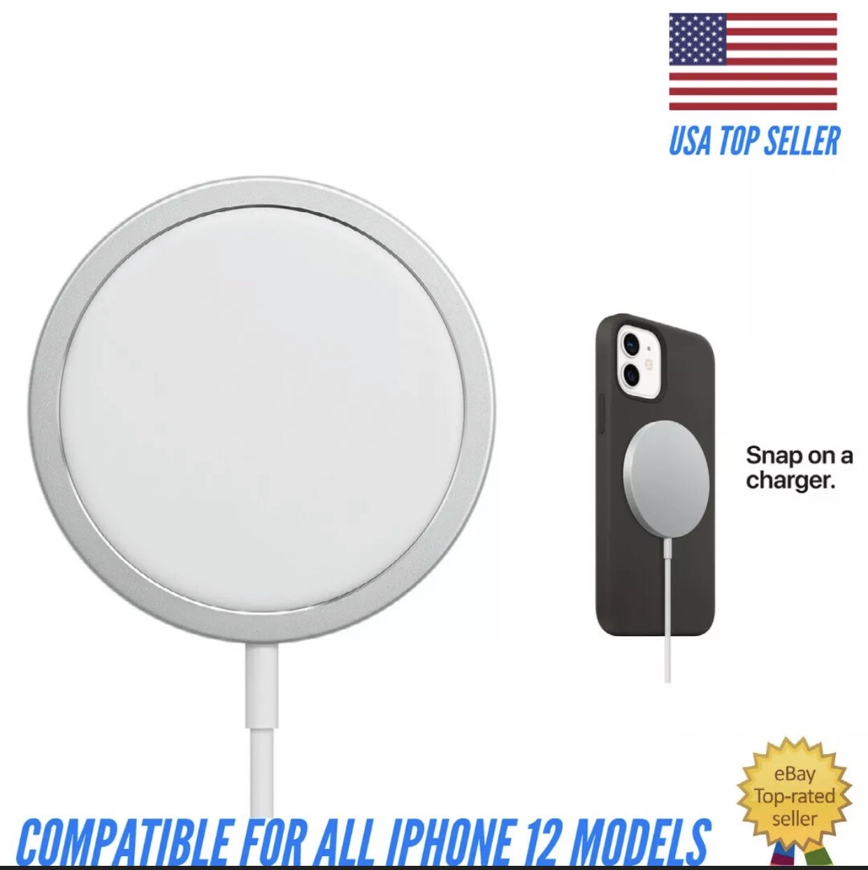 Wireless Mag Safe Charger Magnetic Charger For Apple iPhone 12 Pro/Max