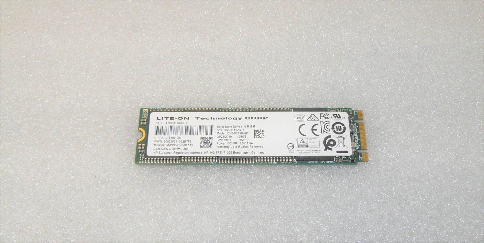 New Lite-On Technology CV8-8E128HP 128GB M.2 Solid State Drive
