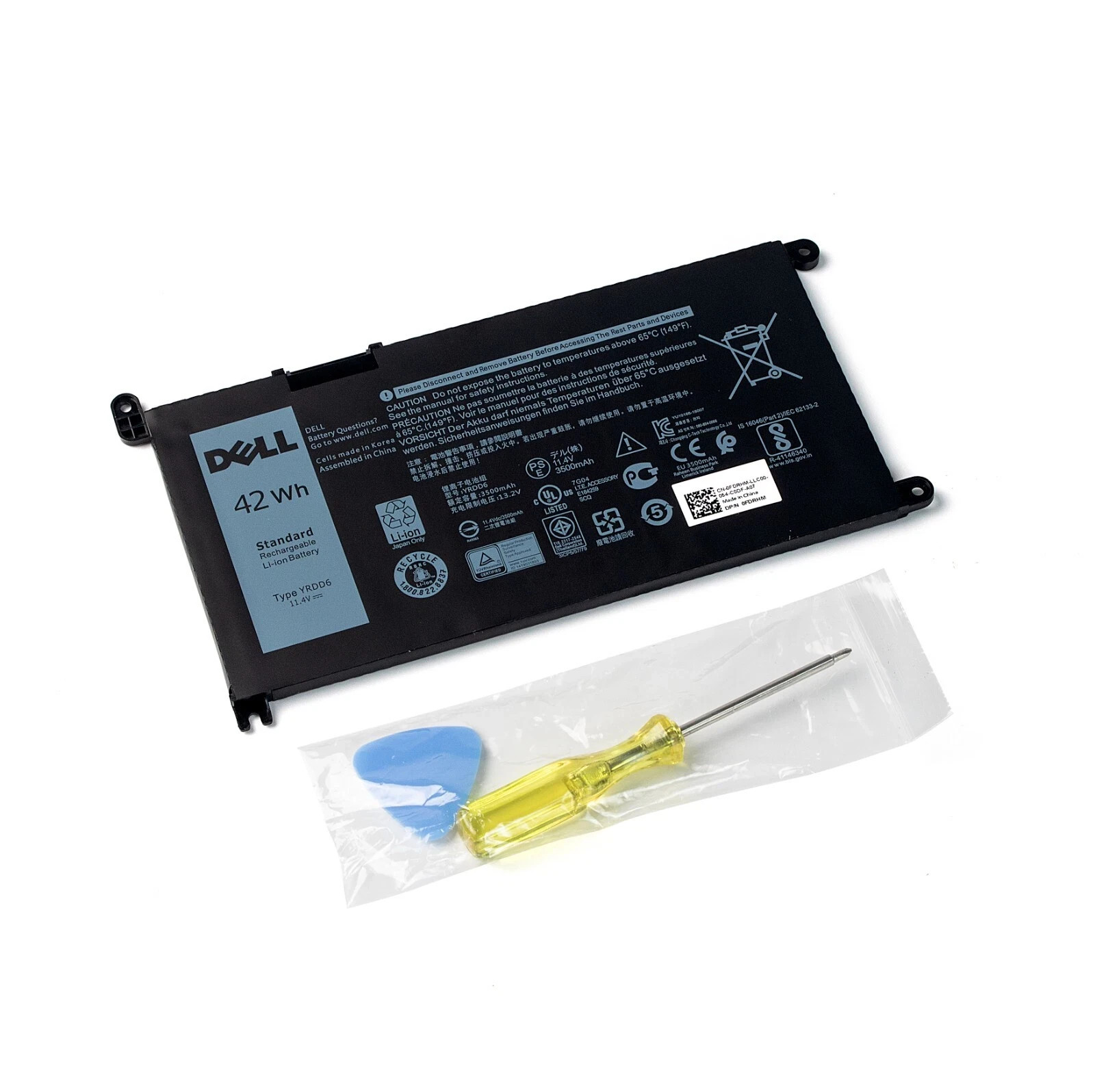 Genuine OEM YRDD6 Battery For Dell Inspiron 3493 3582 3583 3593 3793 VM732 1VX1H
