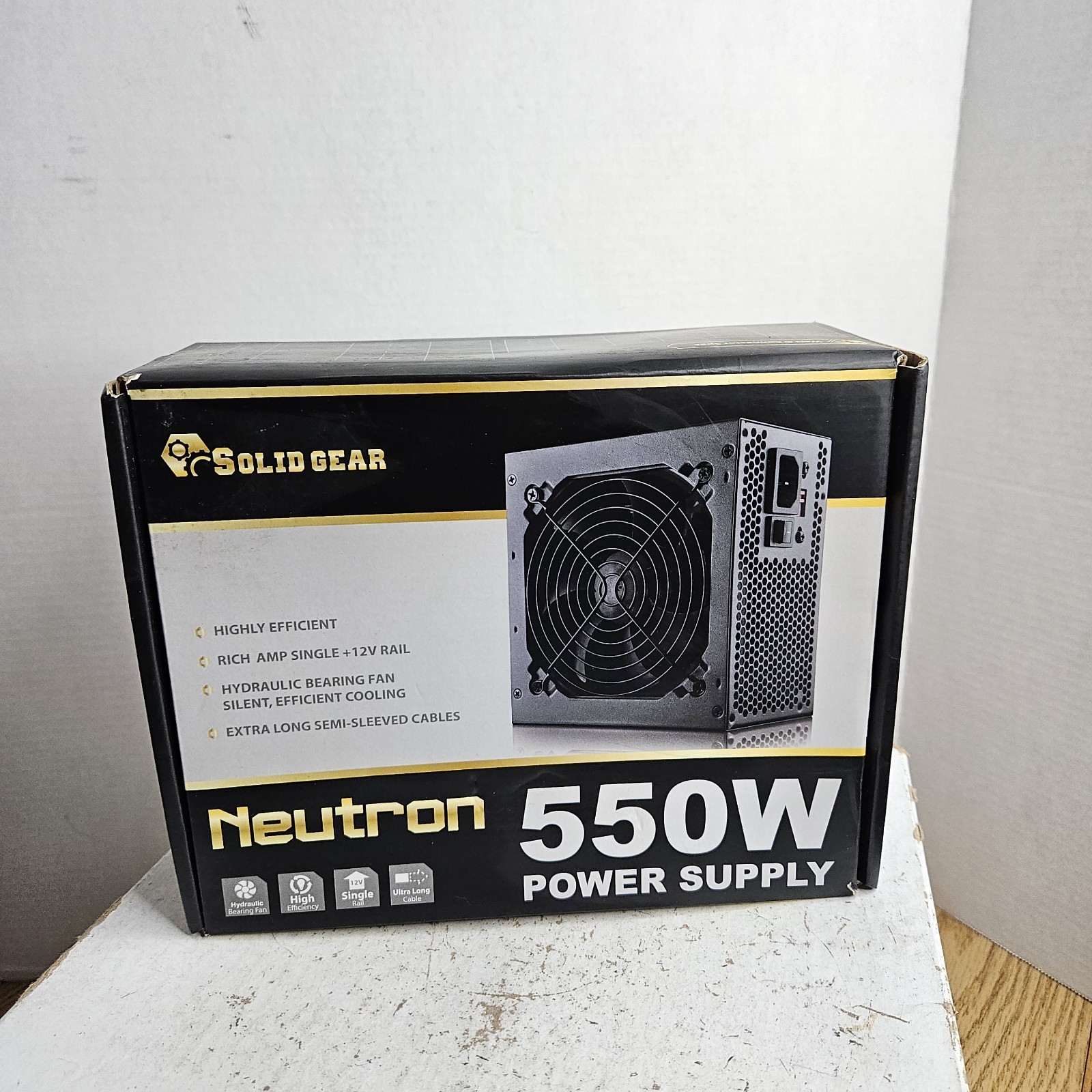 550W PC Gaming Computer Power Supply Solid Gear Neutron 