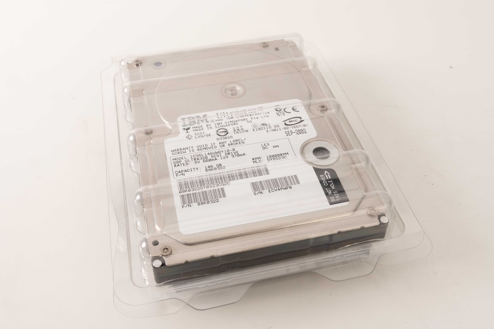 IBM Ultrastar Ultra320 IC35L146UWDY10-0 SCSI 146GB Hard Disk Drive