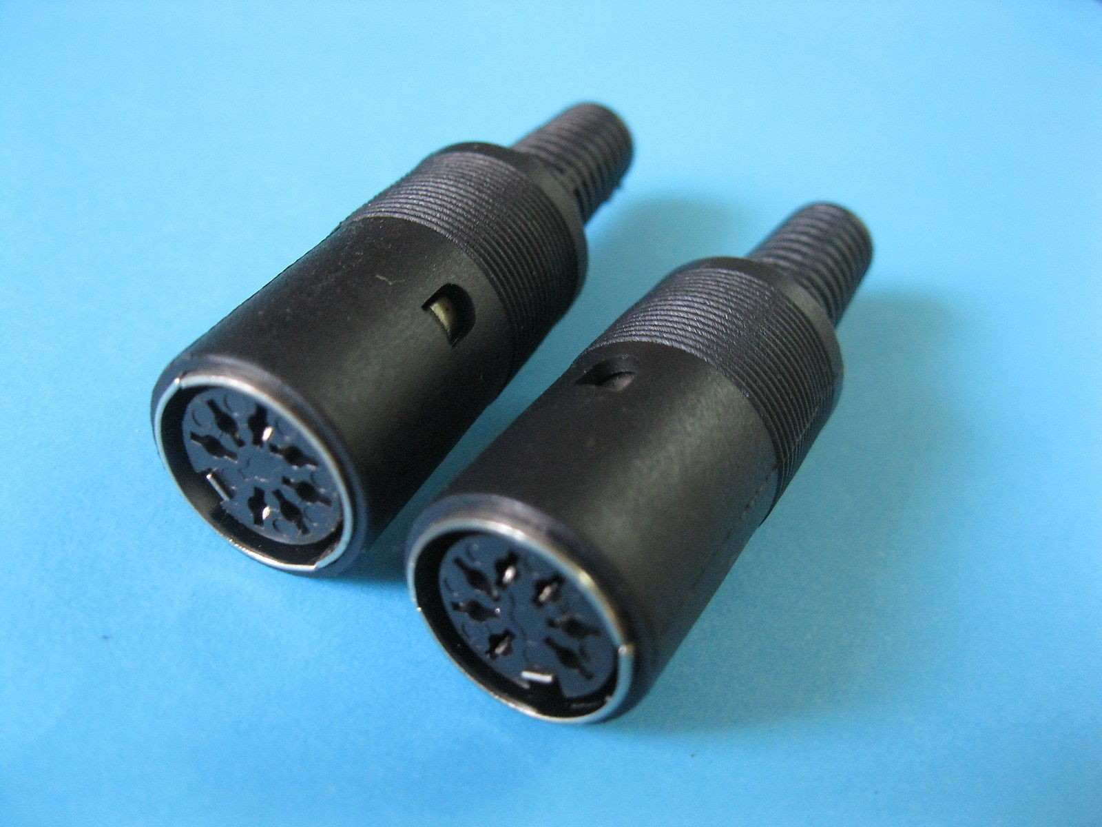 24 pcs Standard DIN Jack 7 Pin Female Connector with Plastic Handle New