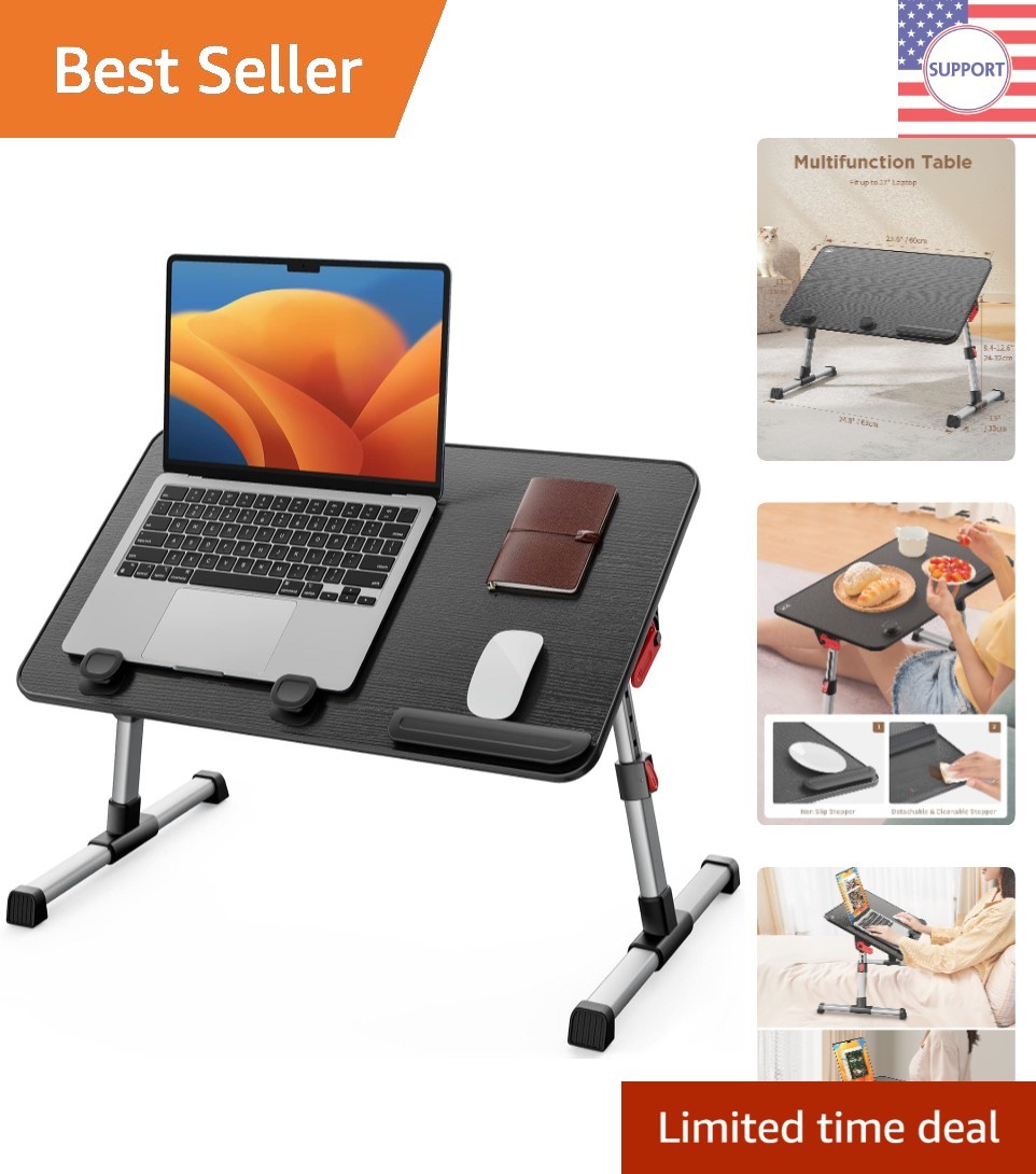 Multi-Functional Adjustable Lap Desk for Work & Leisure - Lightweight & Foldable