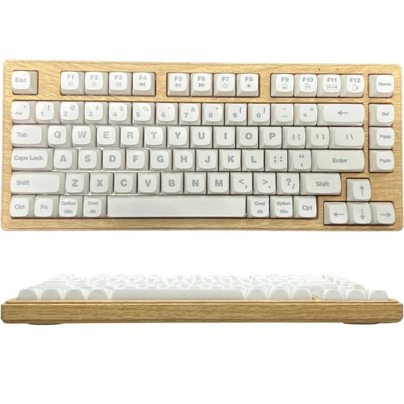 Upgrade your workspace with the iJoy Wooden Design Wireless Keyboard