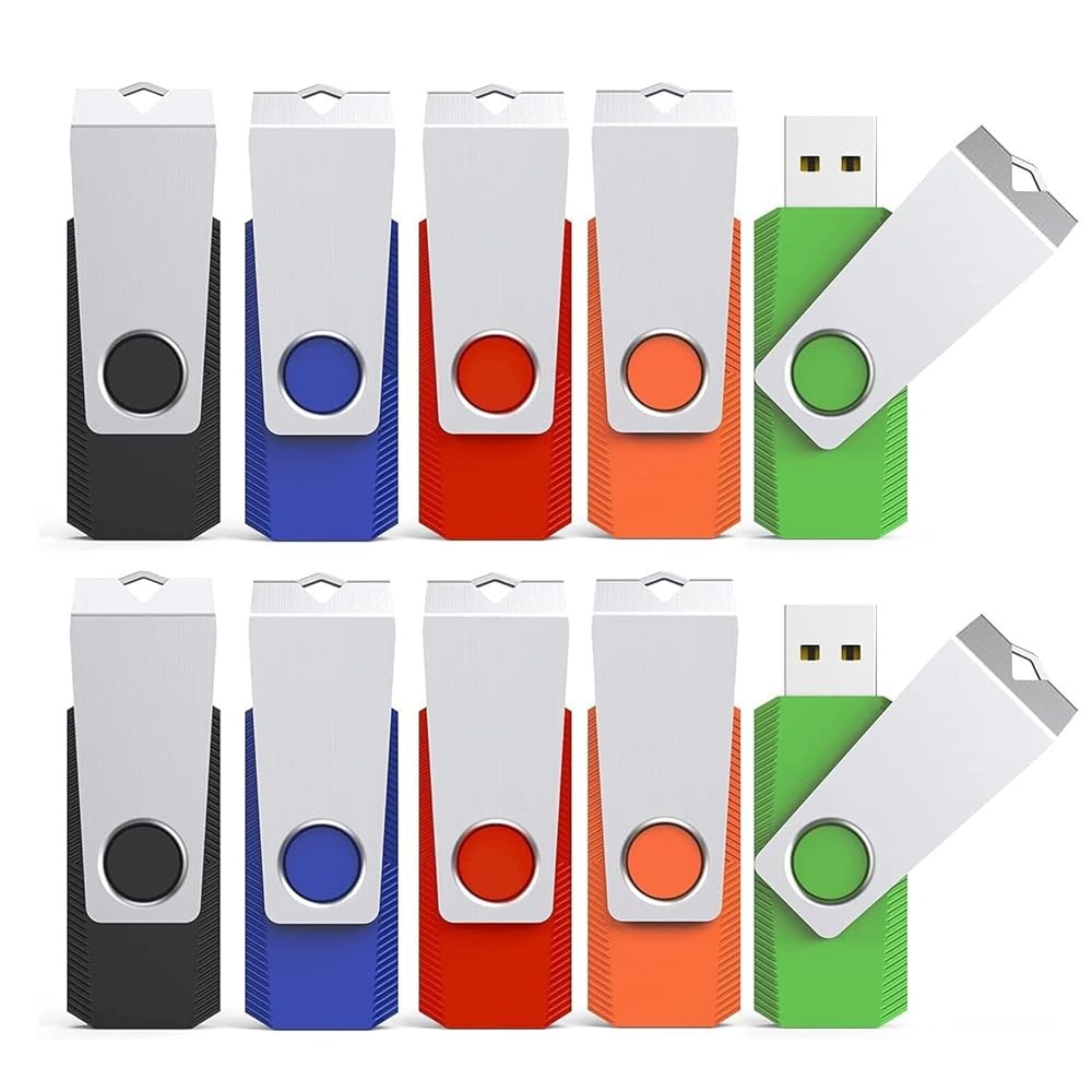 Kootion USB 3.0 32GB 10PCS Metal Anti-skid Style USB Flash Drive Pen Mixed Color