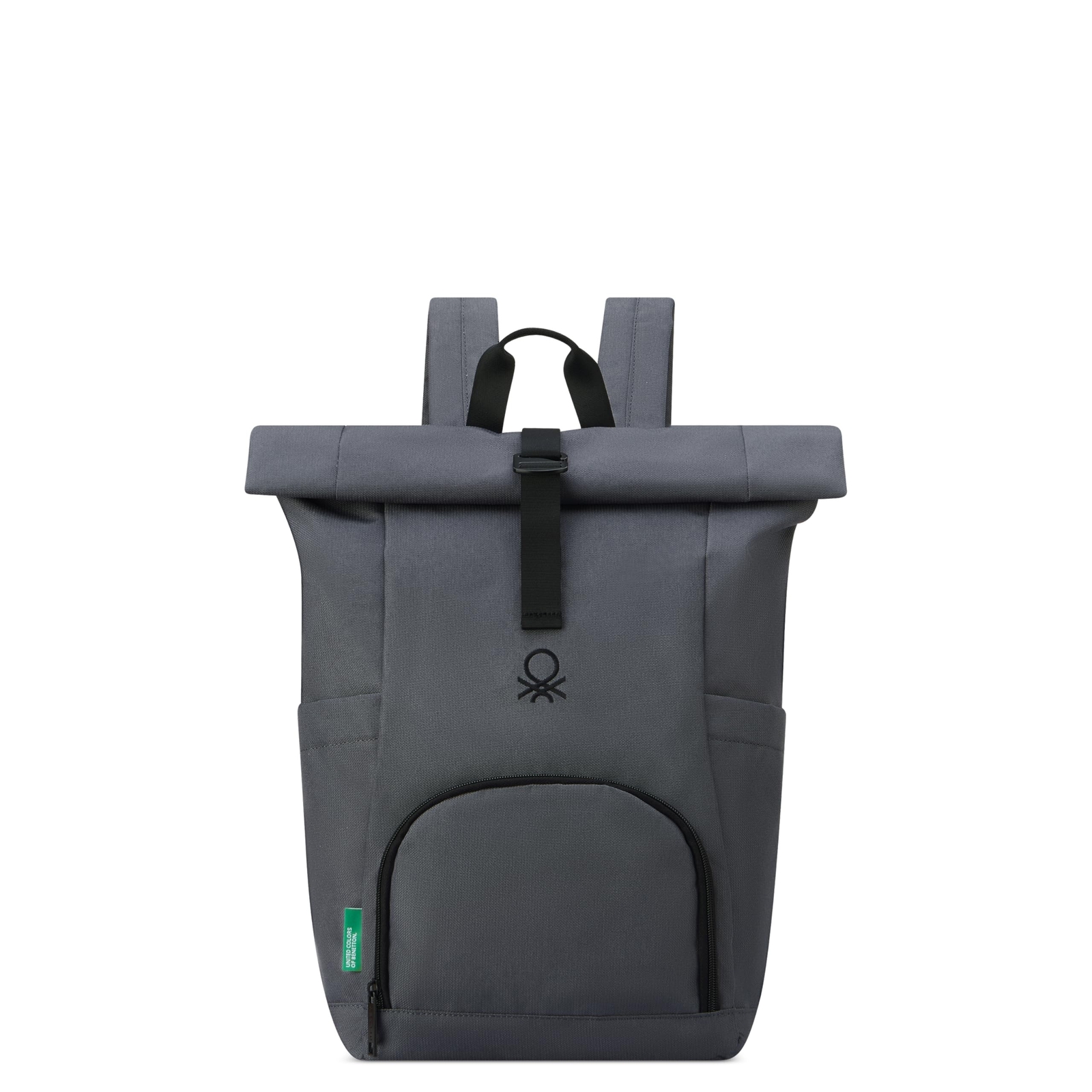 United Colors of Benetton Be Rolltop Backpack, Anthracite, 15.6 Inch Laptop S...