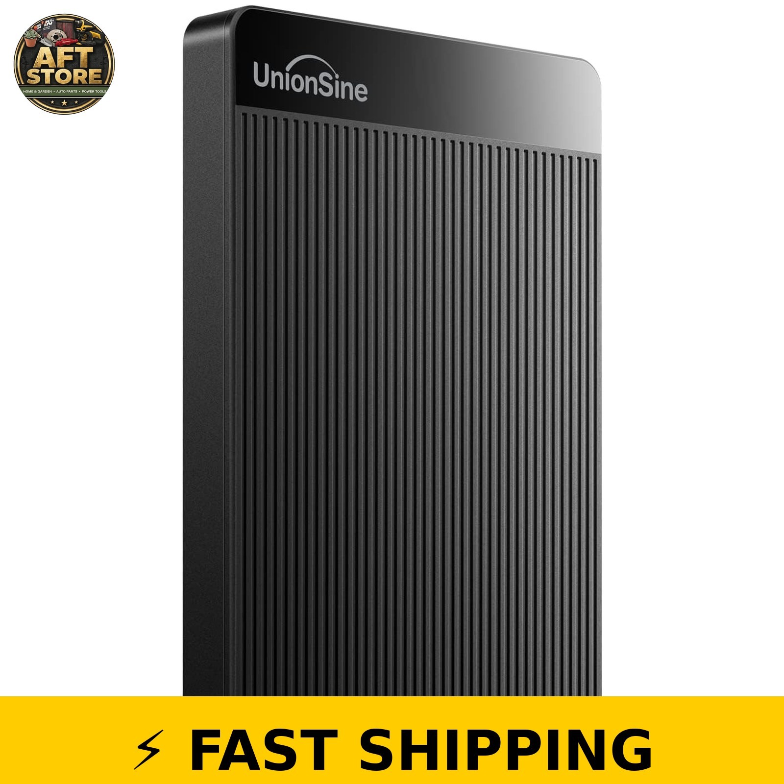 UnionSine 1TB Ultra Slim Portable External Hard Drive - Black