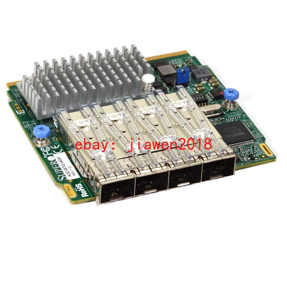  Supermicro AOC-MTG-i4SM 4-Port 10 Gigabit SFP+ Add-On Network Card XL710