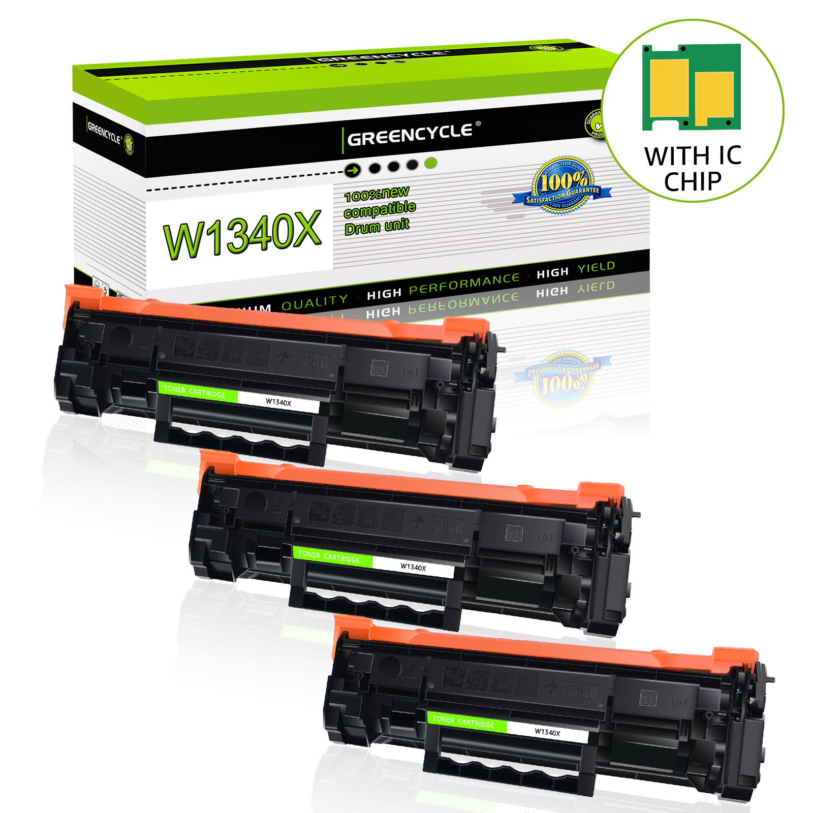 3PK Compatible W1340X Toner With HP 134X M209dw MFP M234dw M234sdn [ New Chip ]