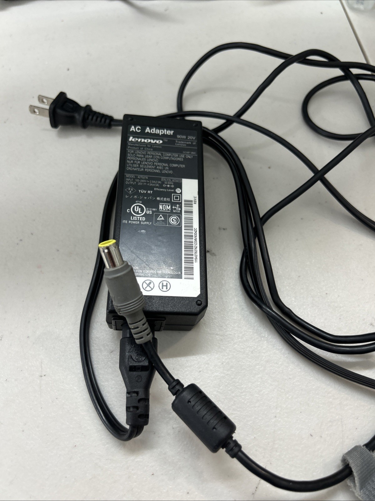 Genuine Lenovo 90W 20V Genuine AC power Wall Adapter 42T5276