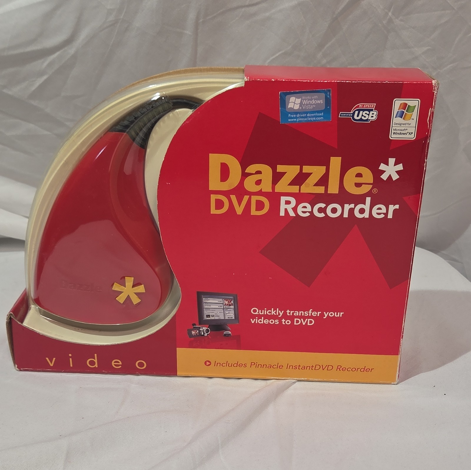 Dazzle DVD Recorder USB Video Capture Device Kit w/ Cable & Install CD