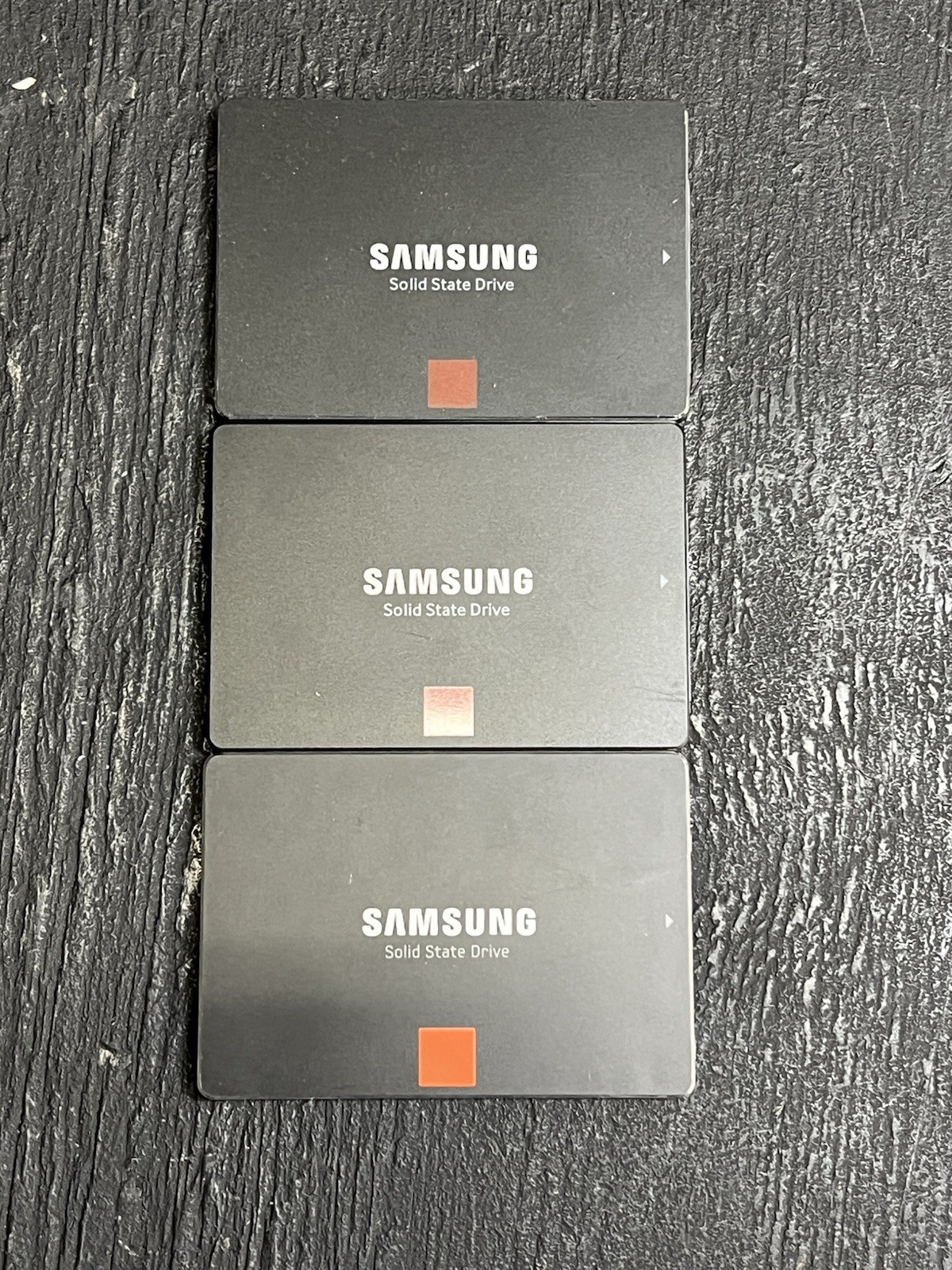 Lot of 3 Samsung SSD 840, 850, 860 Pro 128Gb, 256Gb, 256GB