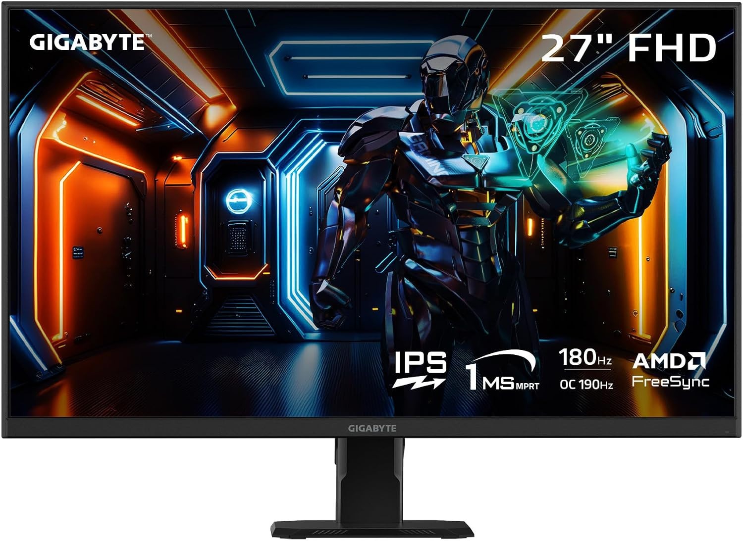 GIGABYTE GS27FA Advanced 27" IPS Gaming Monitor FHD 1920x1080 1ms Black NEW