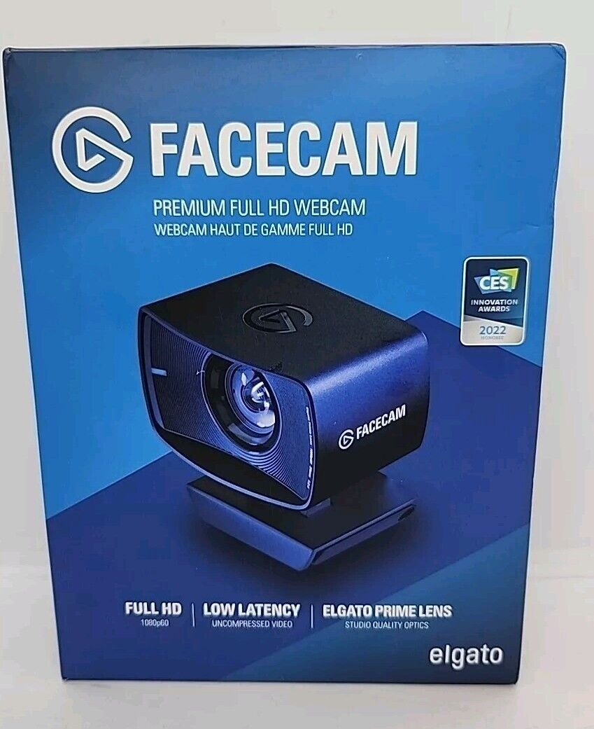 NEW Elgato Facecam 24mm Premium Full HD 1080p60 Webcam
