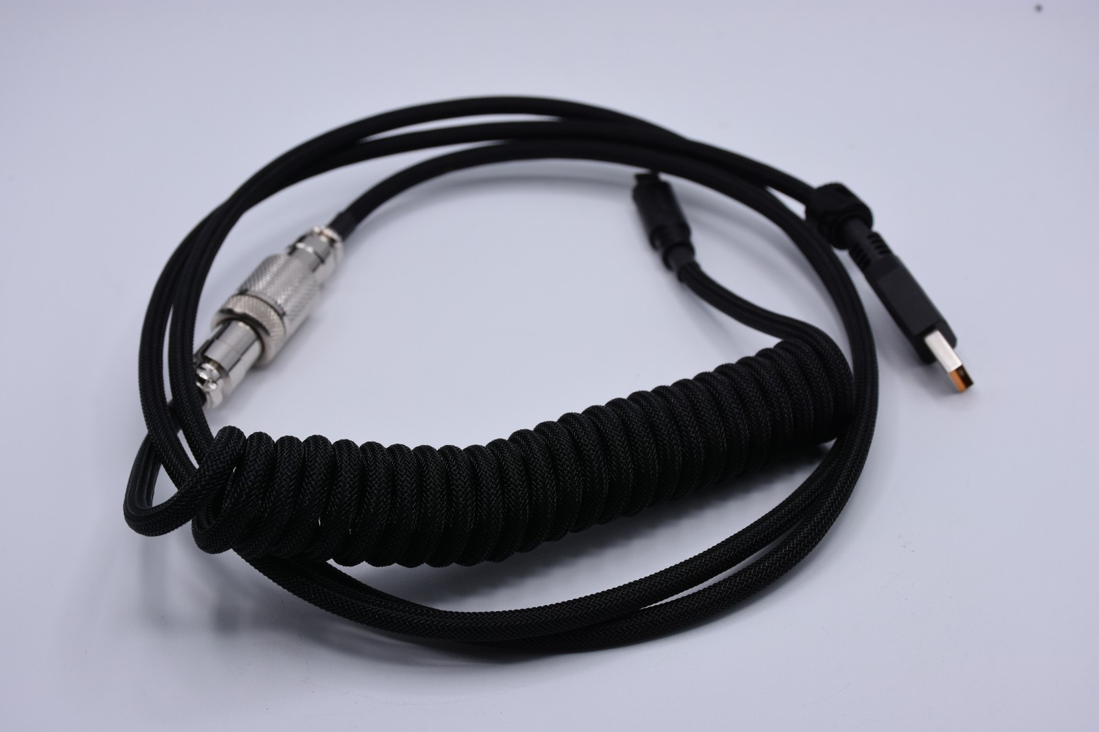 Glorious Coiled USB-C Keyboard Cable Aviator Black