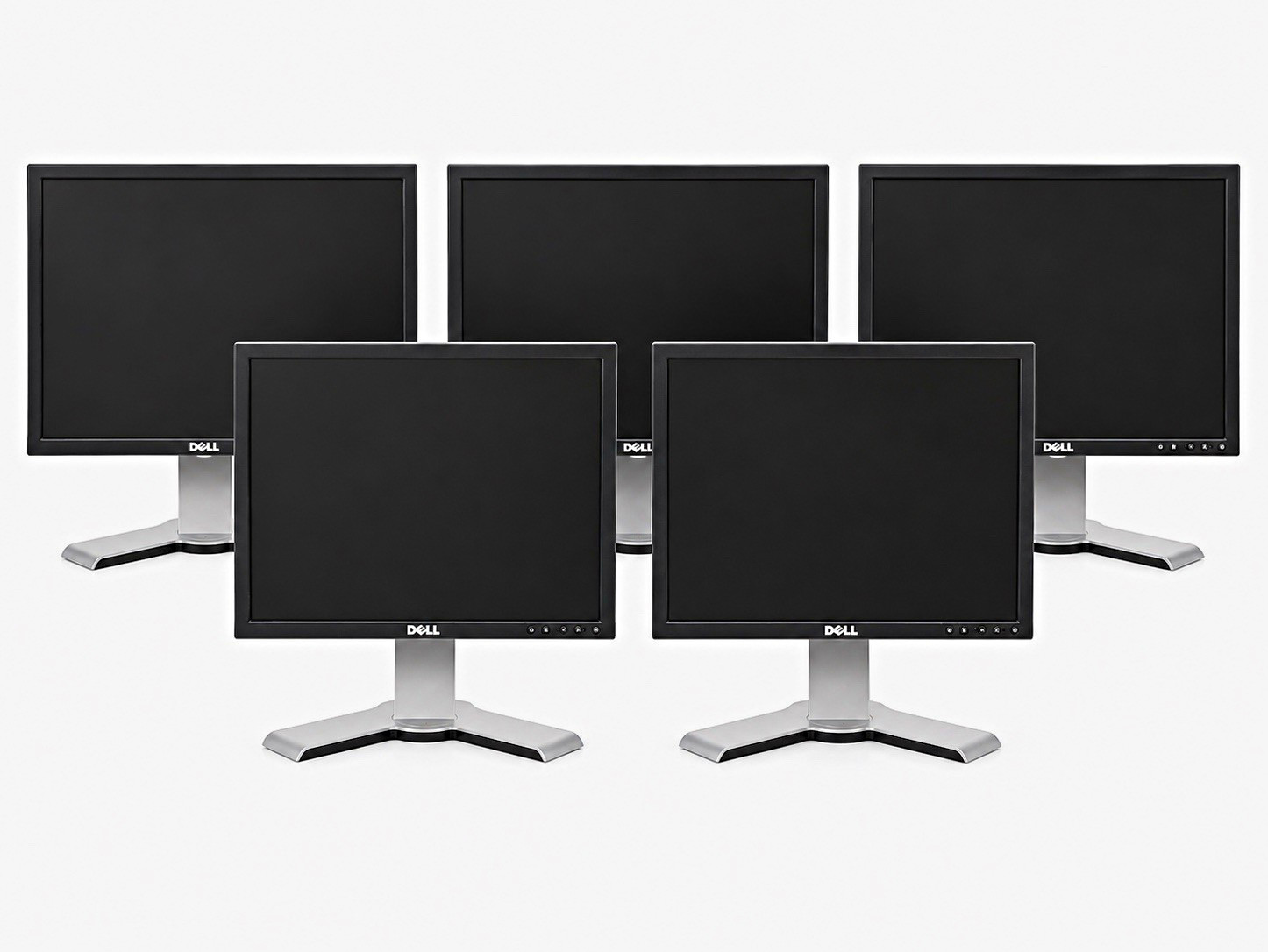 Dell UltraSharp 1907FP Lot of 5 19in LCD 1280x1024 5:4 DVI VGA Black