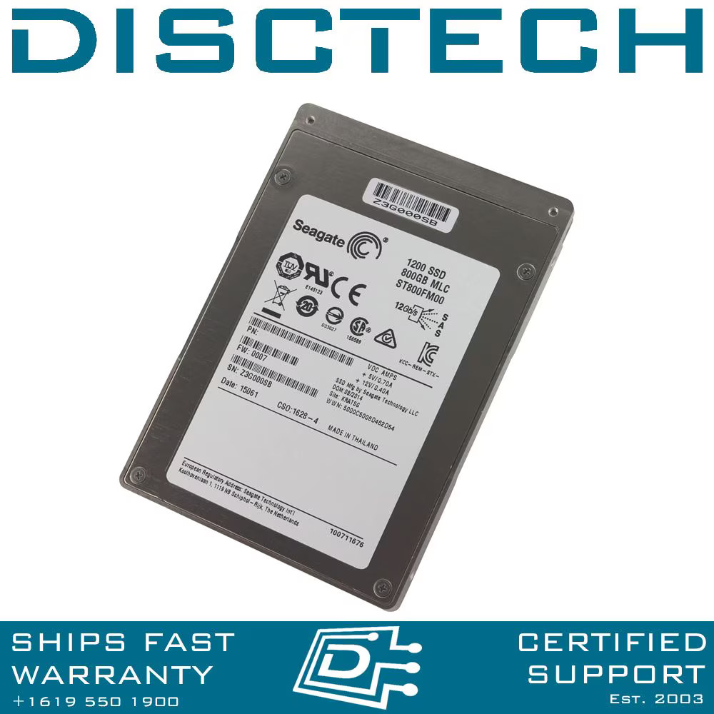 Seagate ST800FM0053 SAS SDD 800GB 2.5" Enterprise 12Gbps MLC