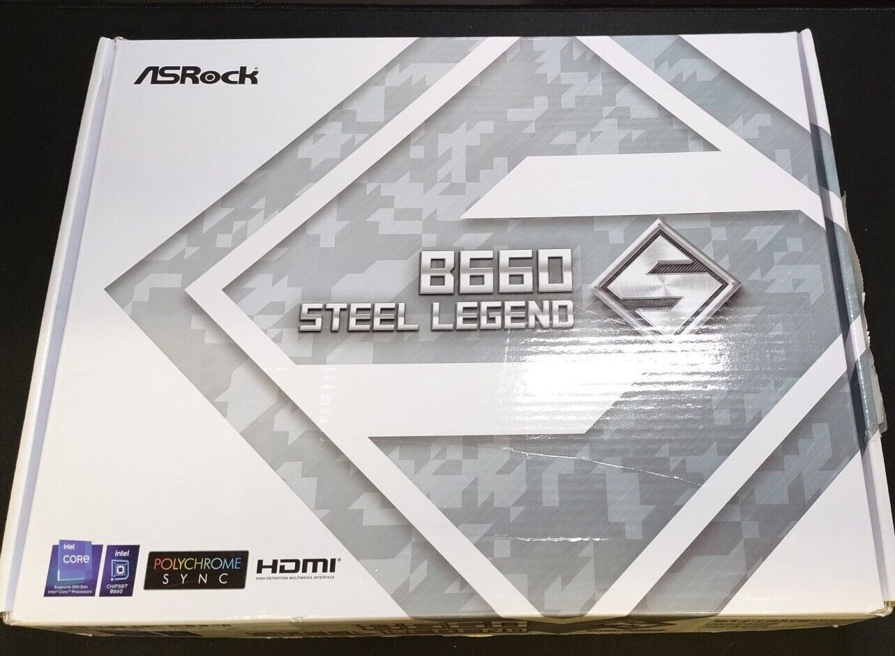 -ASRock B660 Steel Legend LGA 1700 ATX Intel Motherboard