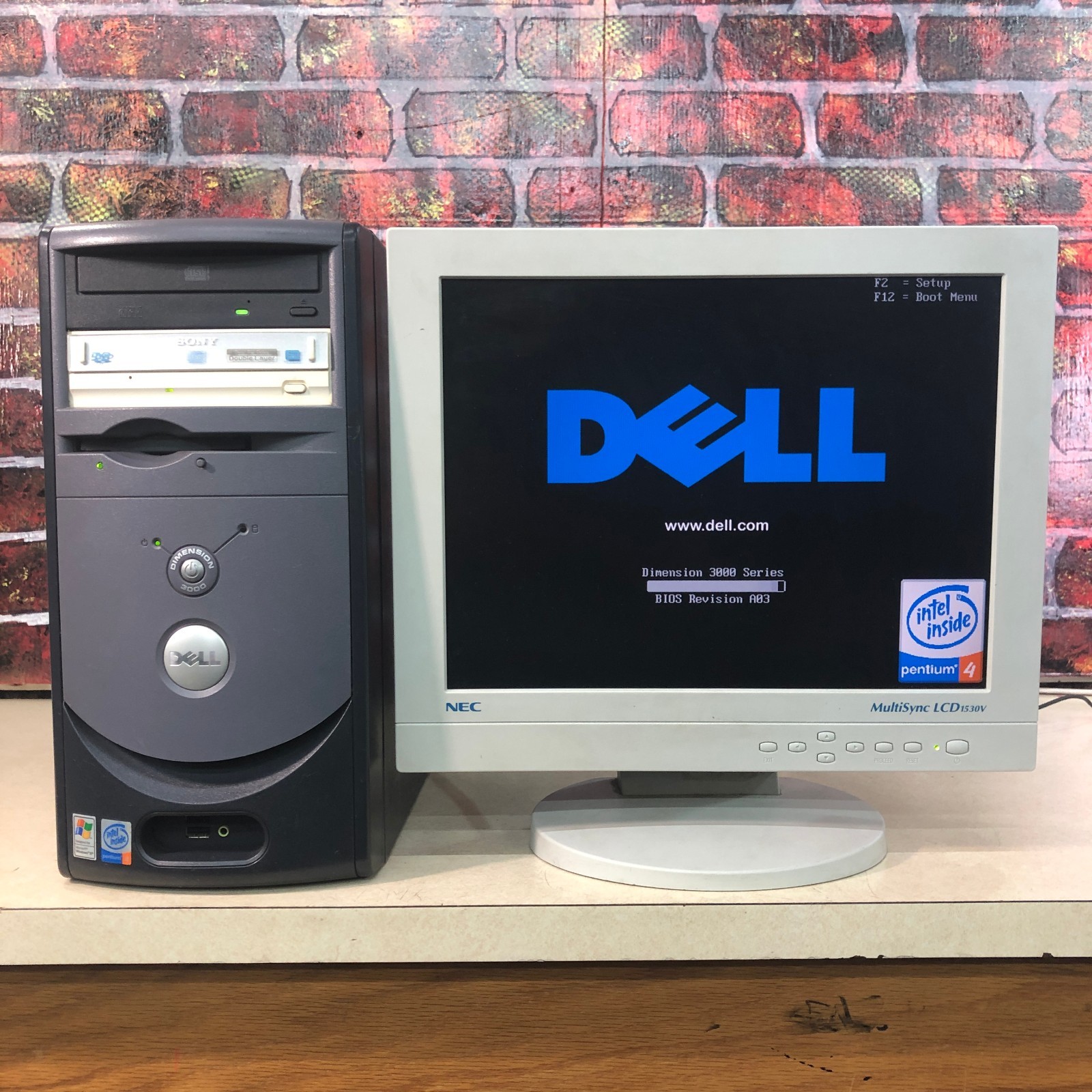 Dell Dimension 3000 ATX PC Pentium 4 2.80GHz 512MB RAM No HDD (Retro Gaming)