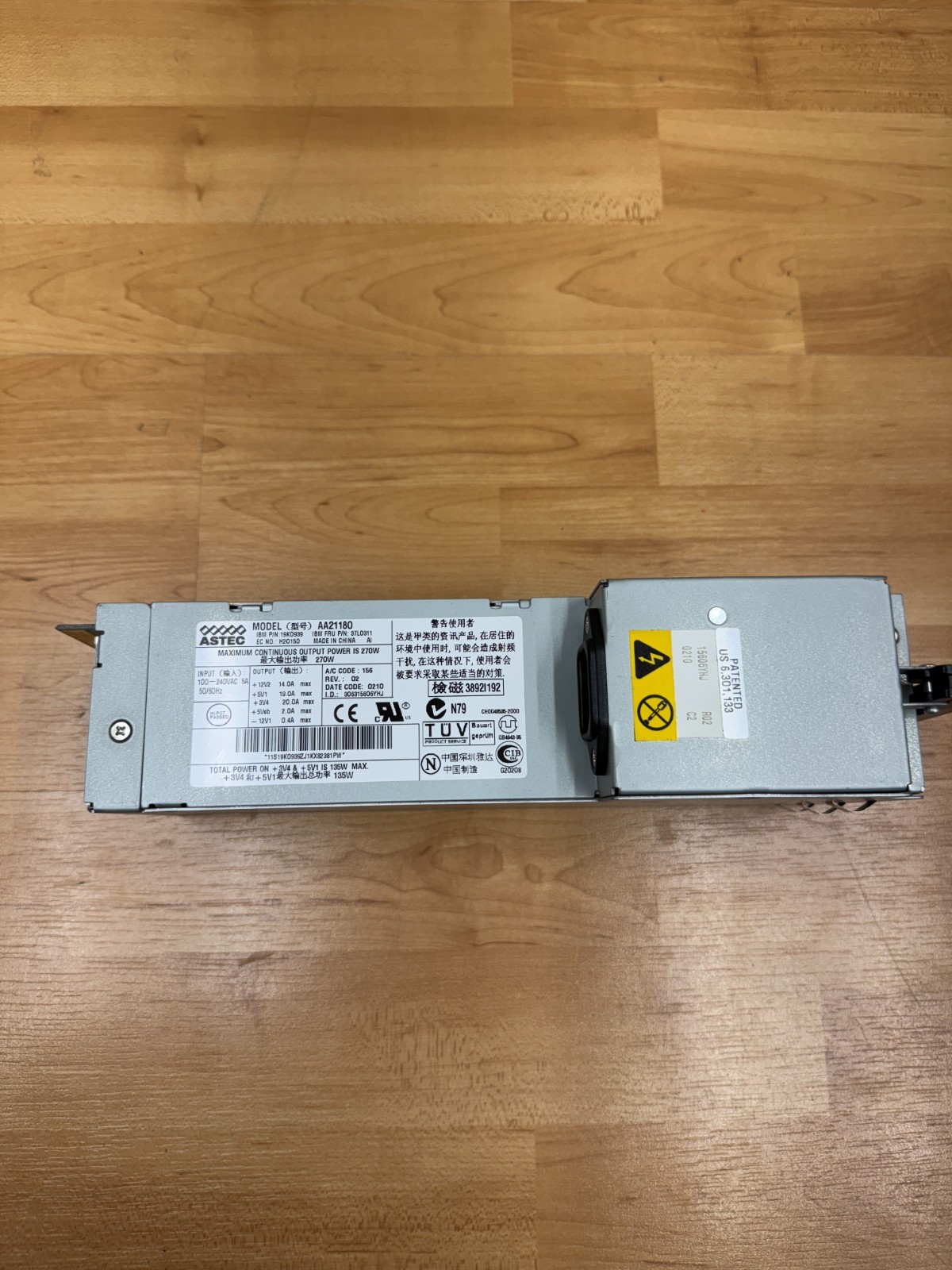 IBM AA21180 Power Supply 270W ASTEC