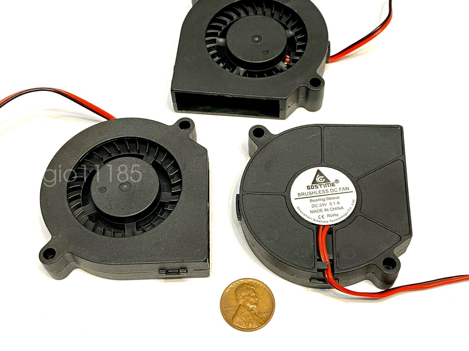 3 Pieces 60mm 24v fan Brushless Centrifugal Blower 6015 3d printer Gdstime