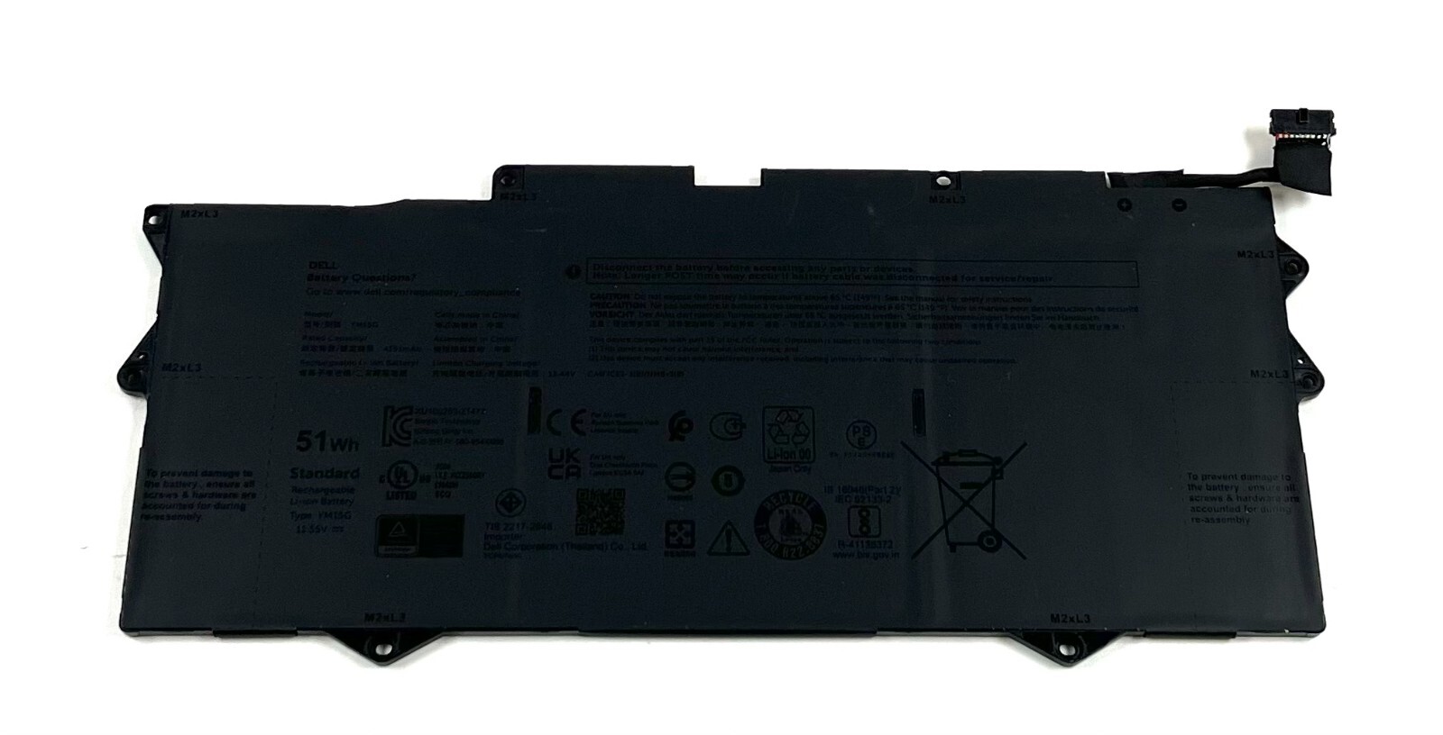 Dell XPS 13 9315 Laptop Battery 11.55V 51Wh YM15G Genuine Part
