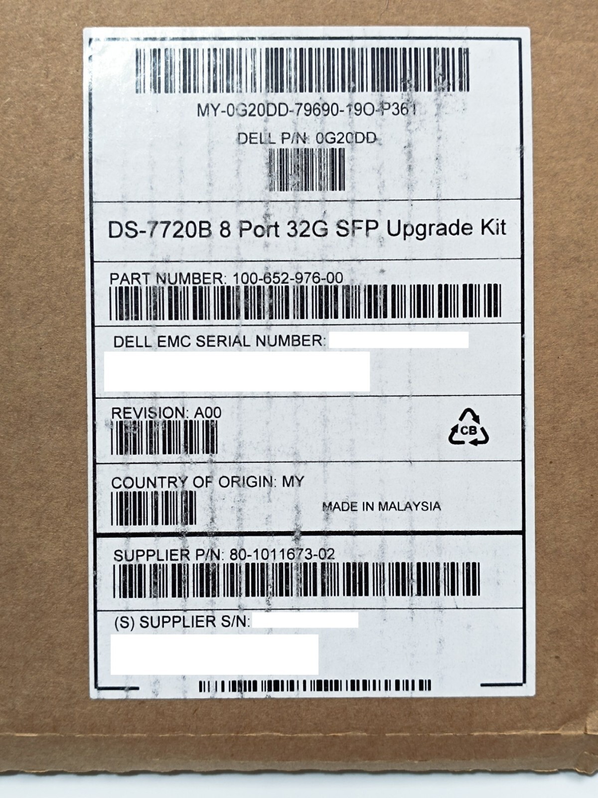 Dell EMC Connectrix DS-7720B 8 Port 32G SFP Upgrade Kit 8x Transceiver _0.01_6