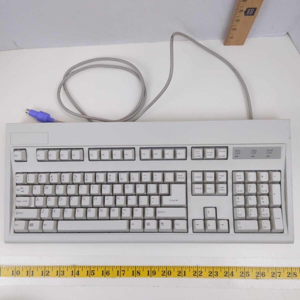 Vintage Keytronic Keyboard Computer PS2 Retro PC Windows Microsoft