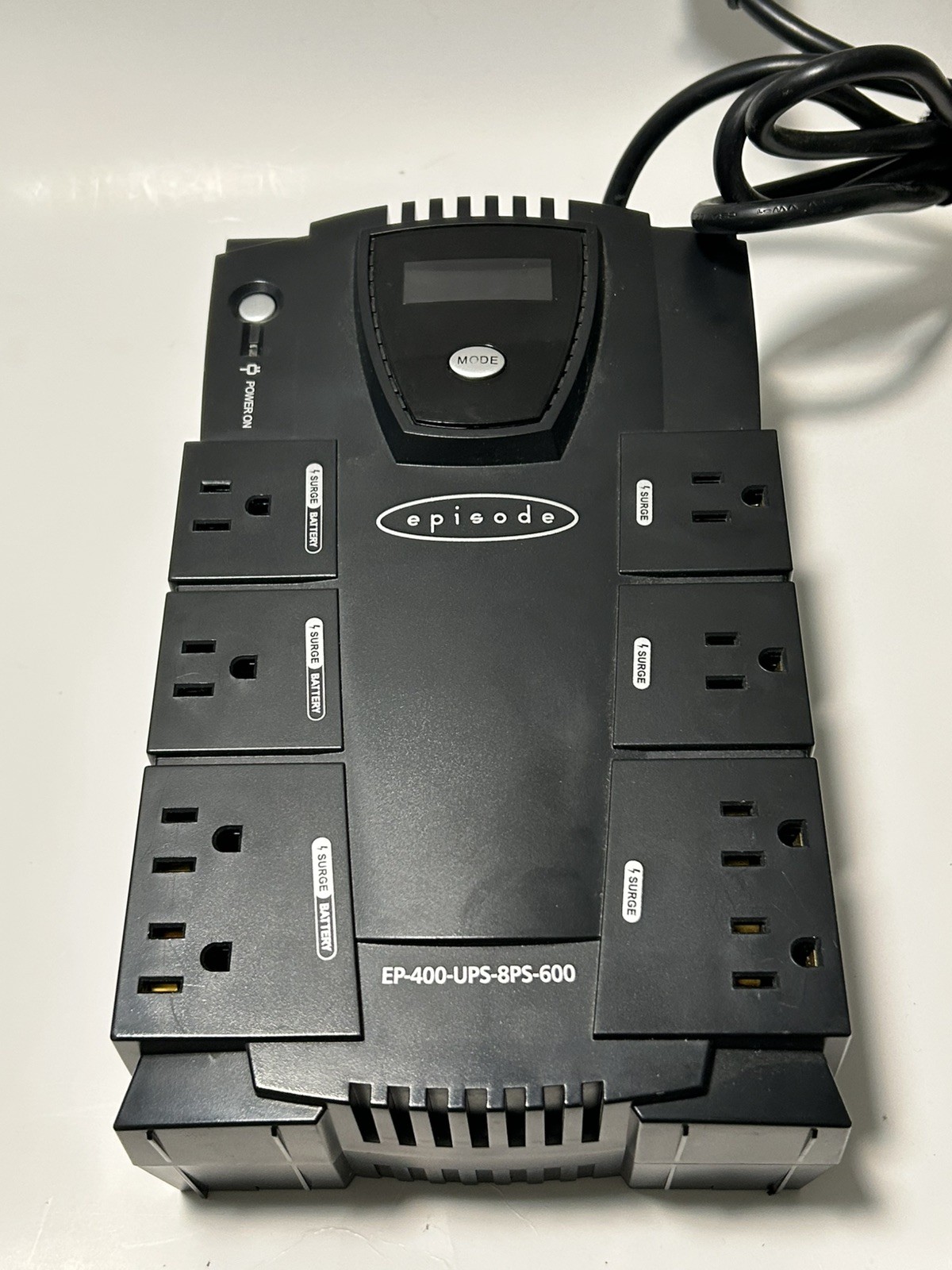 Episode Surge 8-Outlet Stand Alone UP EP-400-UPS-8PS-600 power strip NO Battery