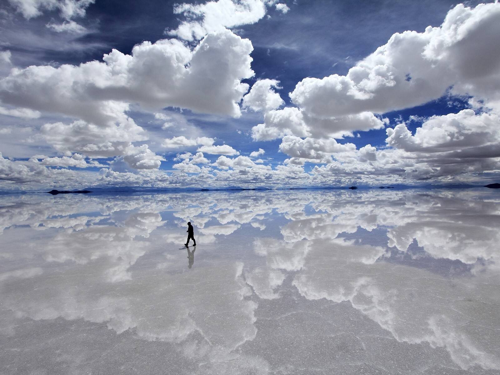 Landscape bolivia clouds sky lake south america Custom Gaming Mat Desk