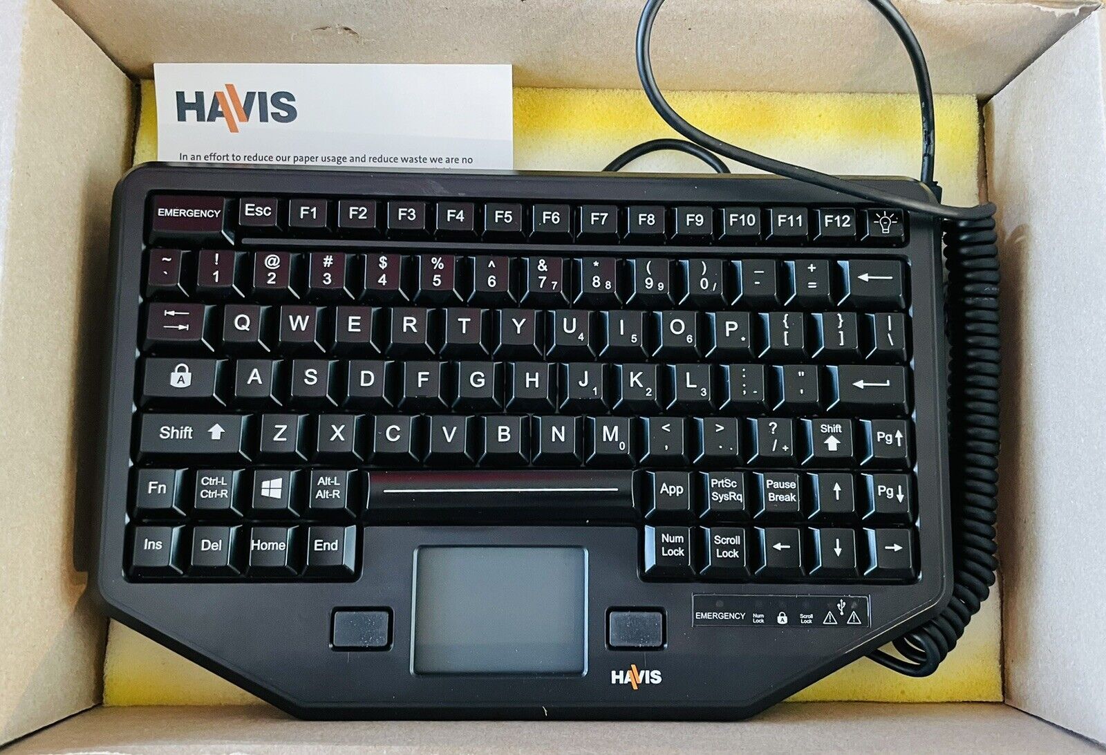 Havis PKG-KB-208 Wired Keyboard
