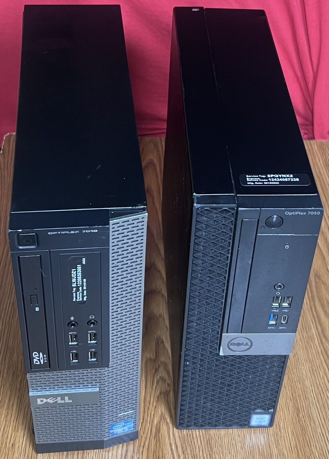 Dell OptiPlex 7050 And 7010 Desktop Computers I5.