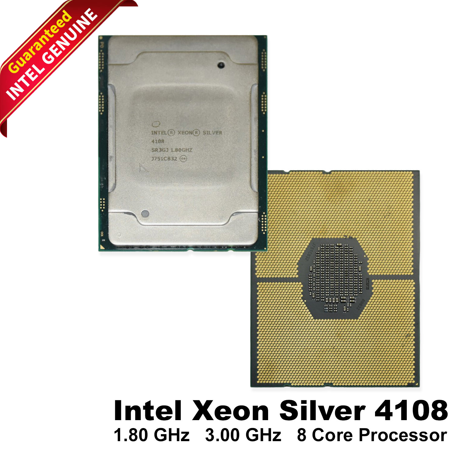 Lot 50 Intel Xeon Silver 4108 8-Core 1.8GHz 3.0GHz Turbo CPU SR3GJ 85W Processor