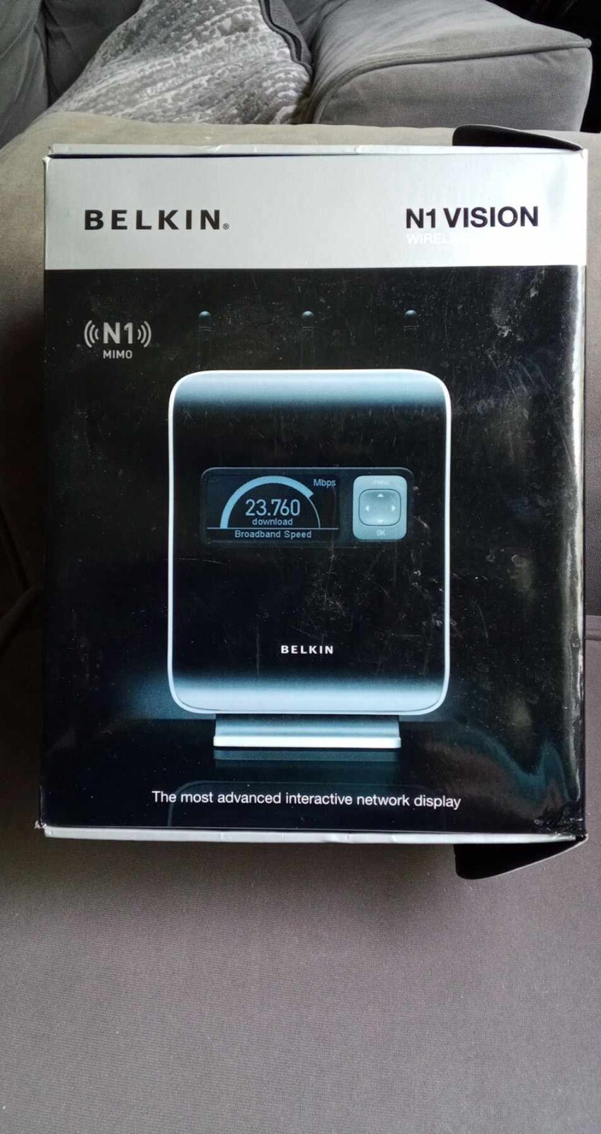Belkin N1 Vision Wireless MIMO Router #F5D8232-4 COOL Screen