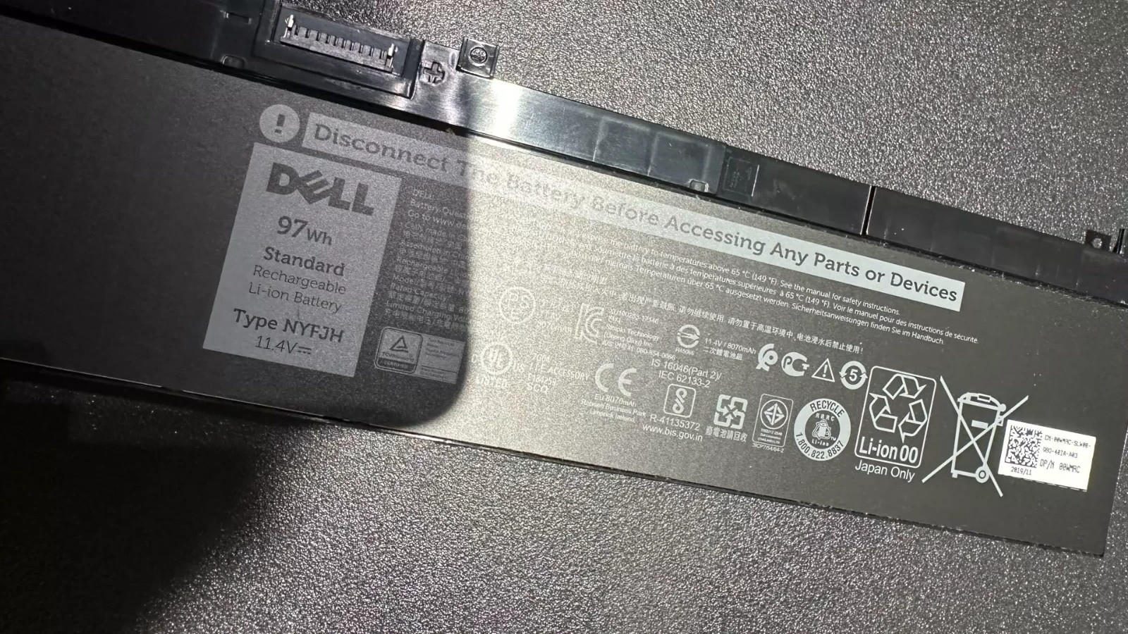OEM 97Wh NYFJH Battery For Dell Precision 7530 7540 7730 7740 P74F P34E Series