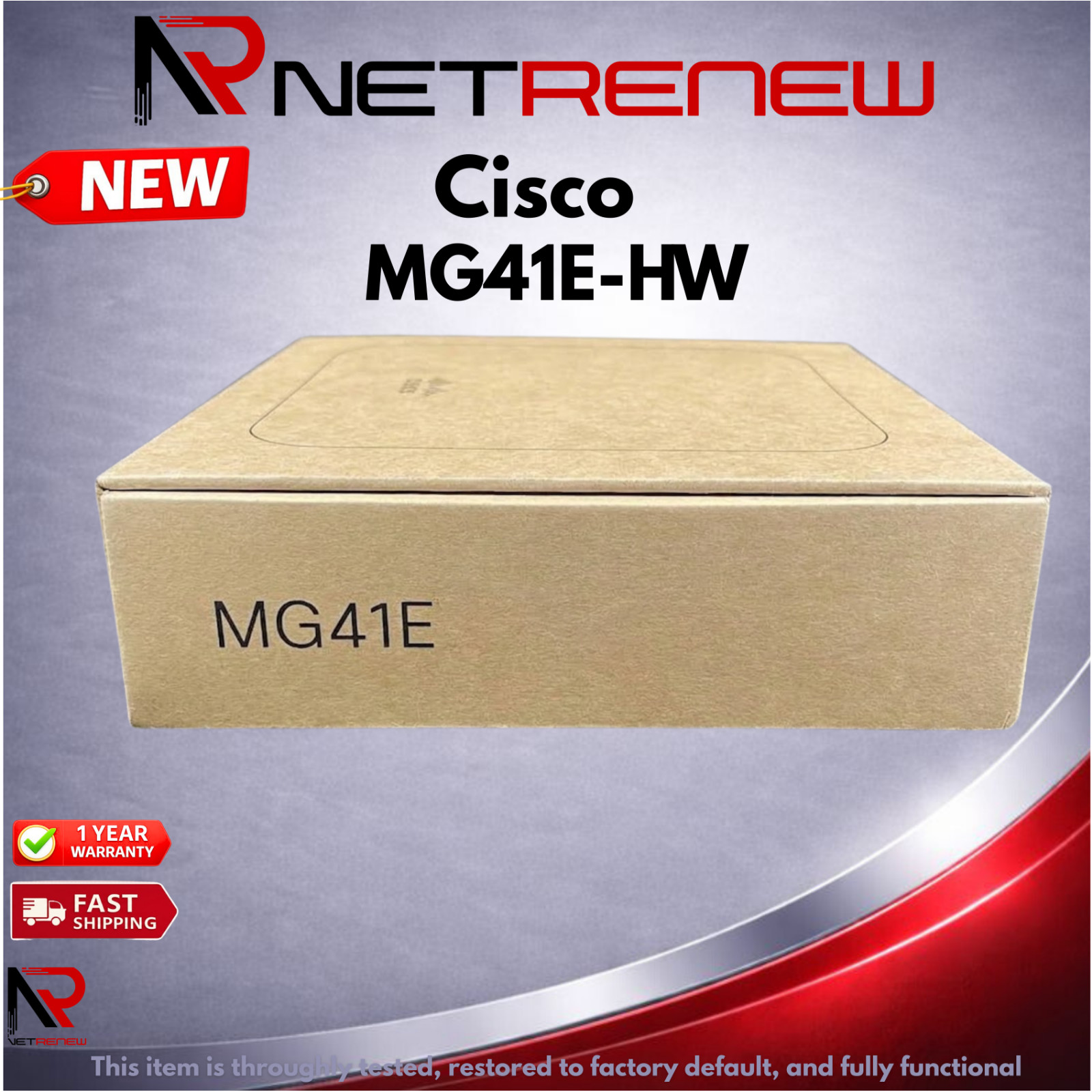 NEW Cisco Meraki MG41E-HW Cellular Gateway ** Unclaimed