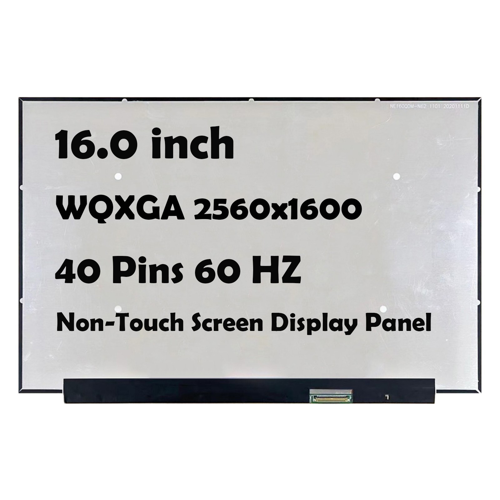 16" NE160QDM-N62 V8.1 2560x1600 40 PINS LCD Non-Touch Screen Display Panel
