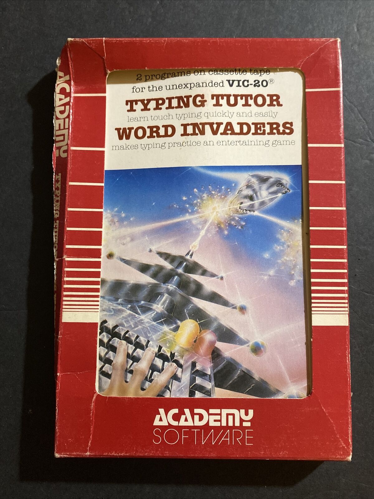 TYPING TUTOR WORD INVADERS - Commodore 64 Academy Software