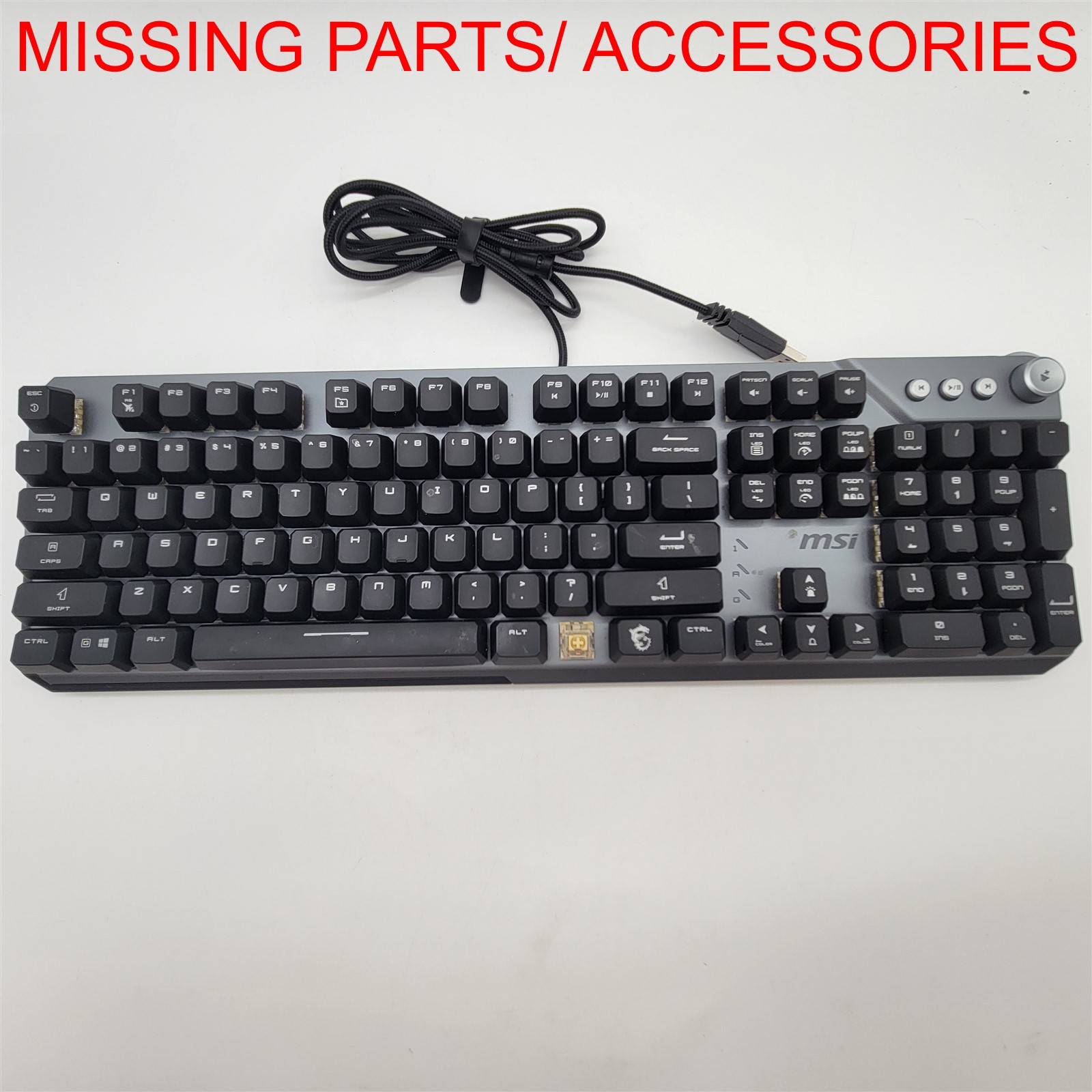 msi Strike 600 - KAILH Midnight PRO Silent Tactile SWITCHES - Full-Sized *READ*
