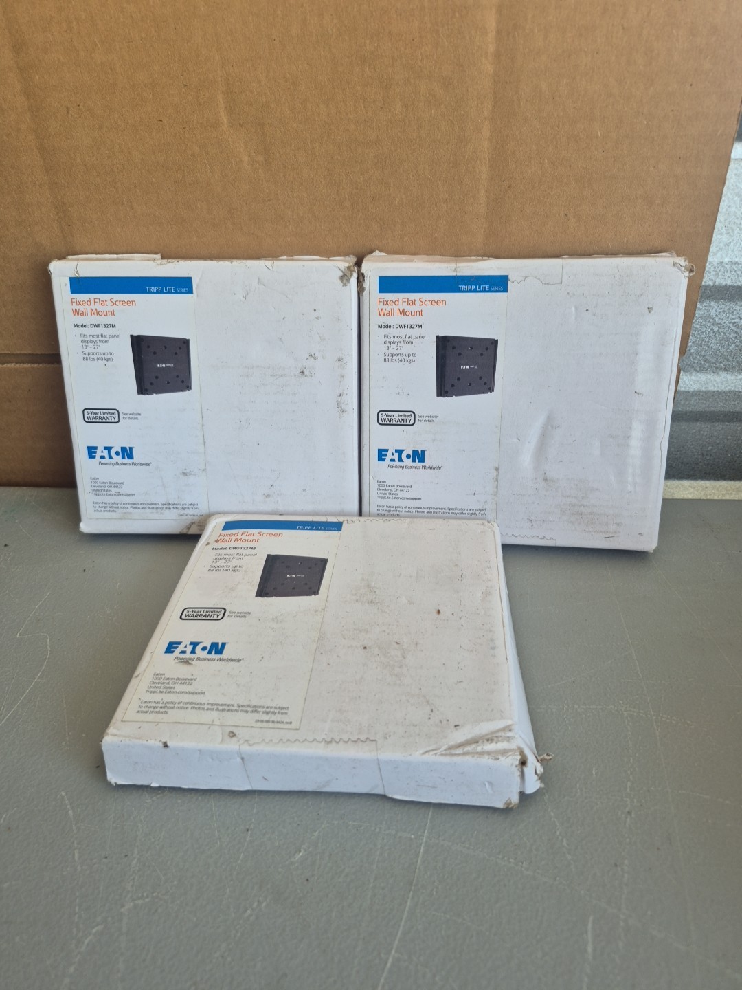 Fixed Wall Mount DWF1327M 3 PACK 13" to 27" TVs Monitors Flat Screens, 