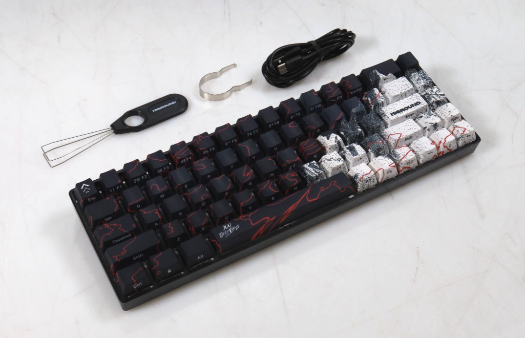 100 Thieves x Higround 65% ABS frame Mechanical Keyboard
