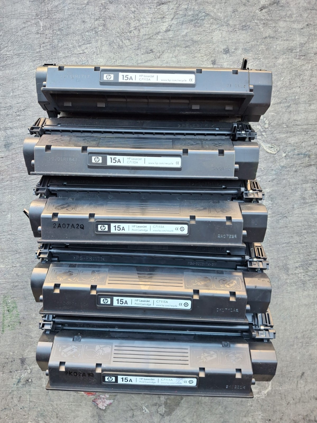 LOT OF 5 GENUINE HP 15A C7115A Toner Cartridge Brand New OEM
