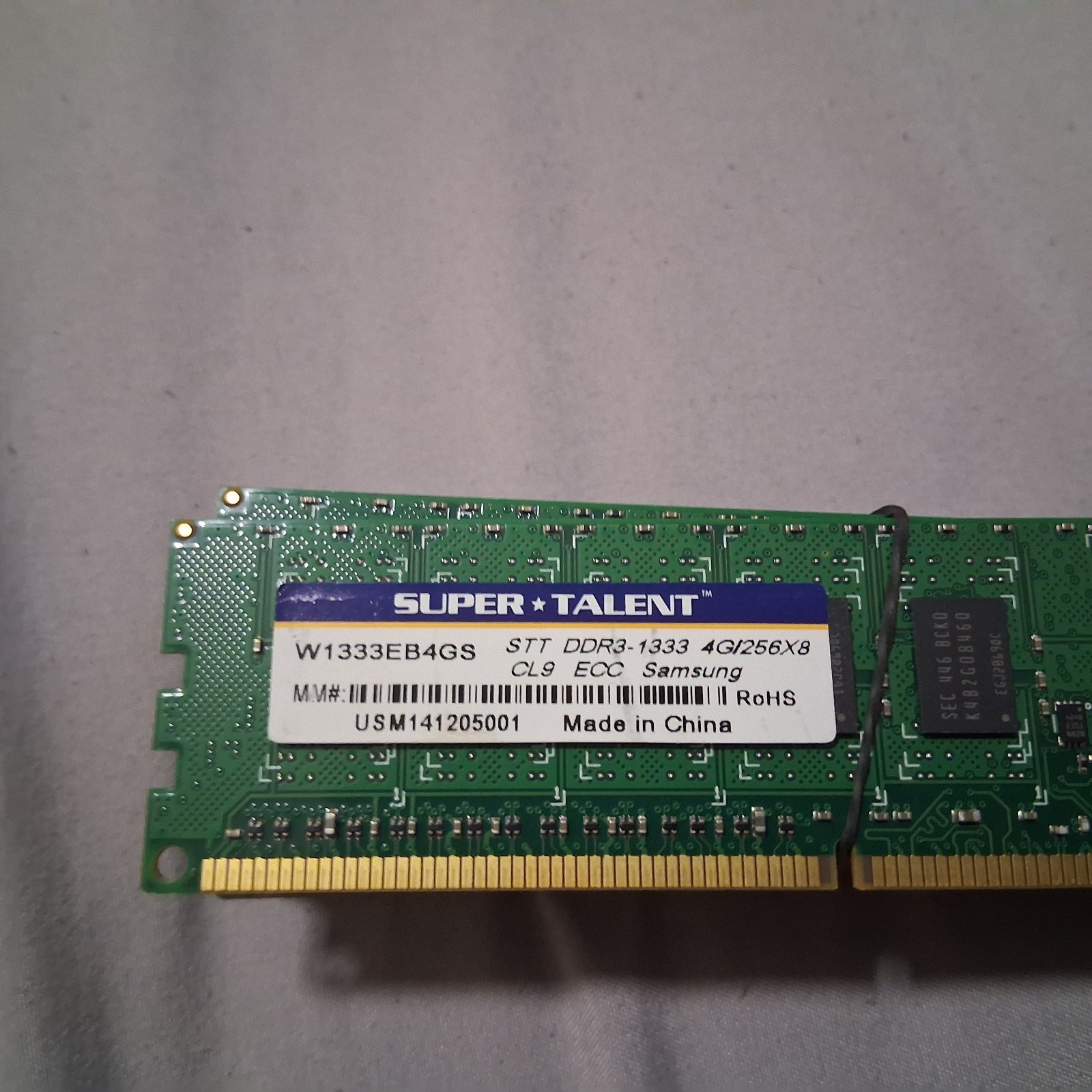 LOT OF 8 SUPER TALENT W1333EB4GS 4GB CL9) PC3-10600 DDR3-1333 Micron RAM