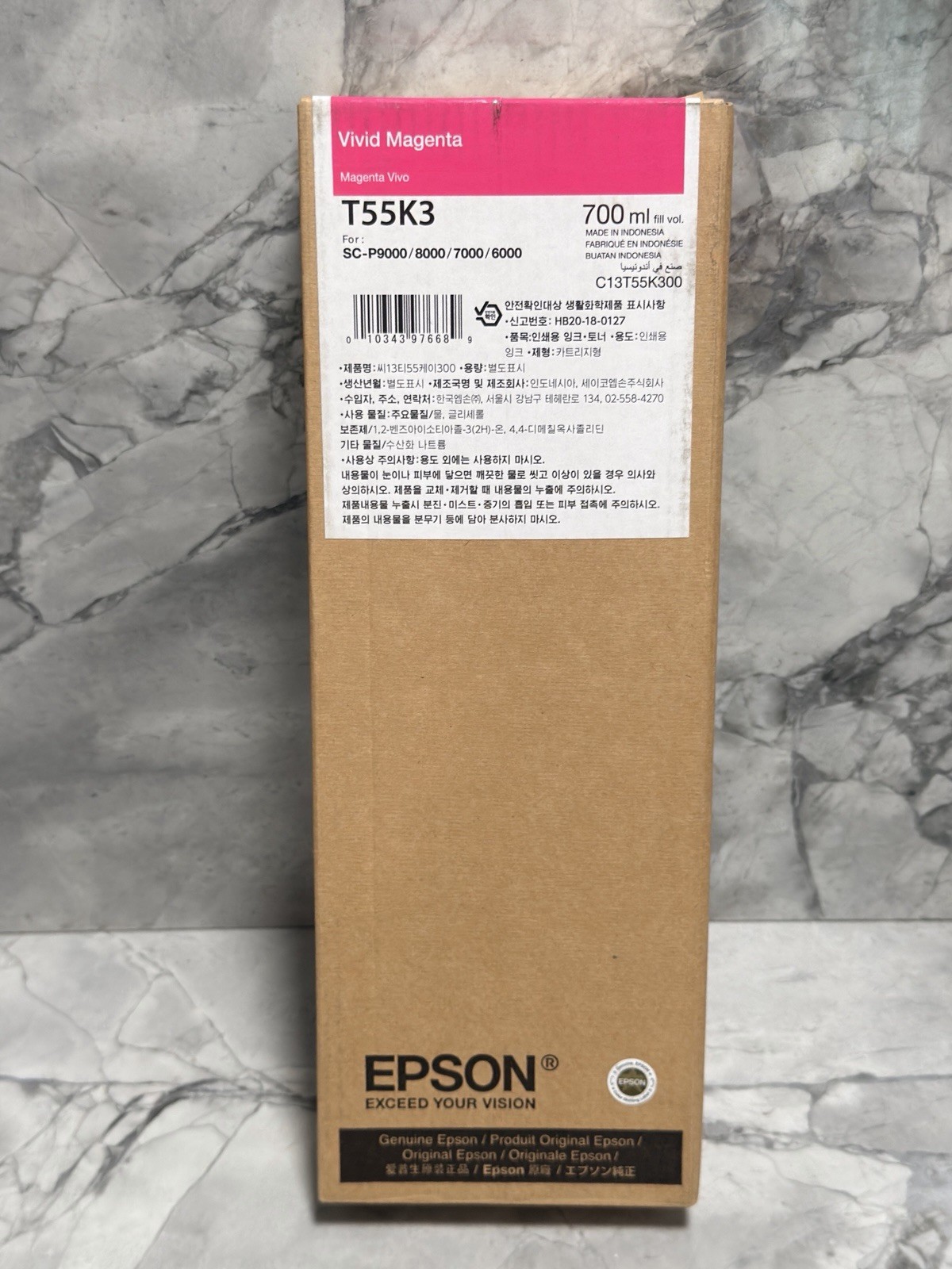 Epson Genuine T55K3 Magenta Ink Cartridge 700ml 2026 Sealed