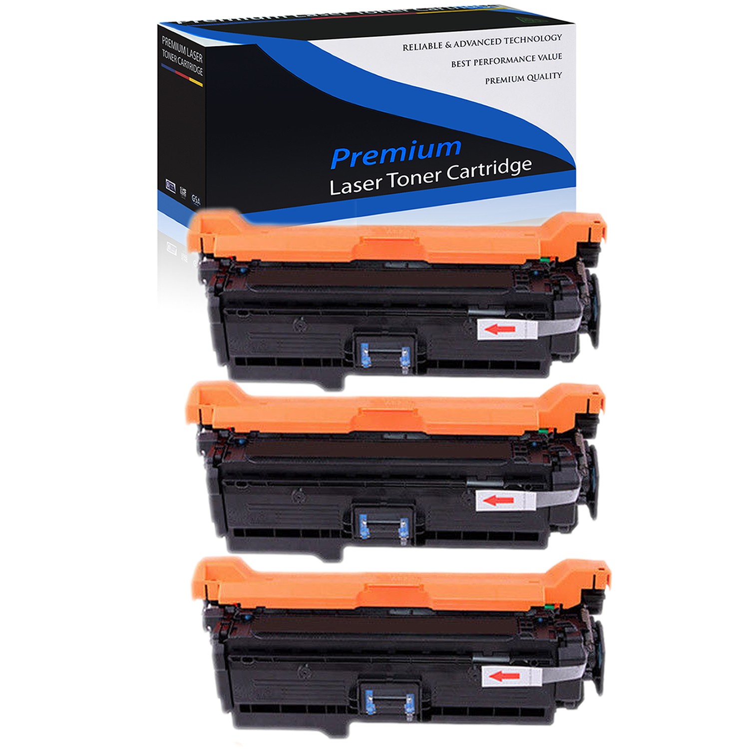 3PK CE260A 647A Black Toner for HP Color LaserJet CP4025 CP4025n CP4025dn