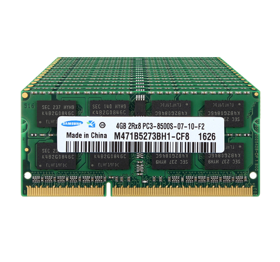 40GB Samsung Kit 10X 4GB 2RX8 DDR3 1066MHz PC3-8500S 204PIN Laptop RAM Memory &N