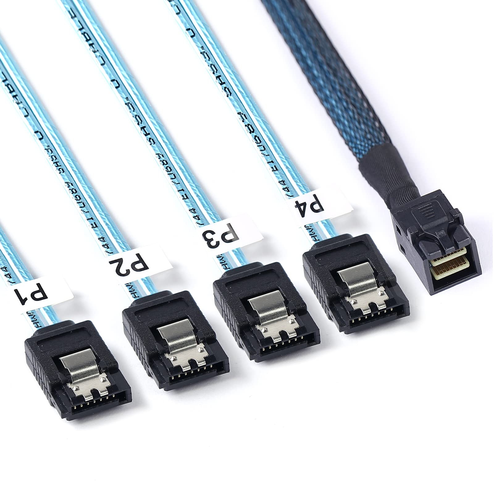 2 PCS 1M SFF8643 to SATA SFF8643 MiniSAS to SATA Forward Breakout Cable
