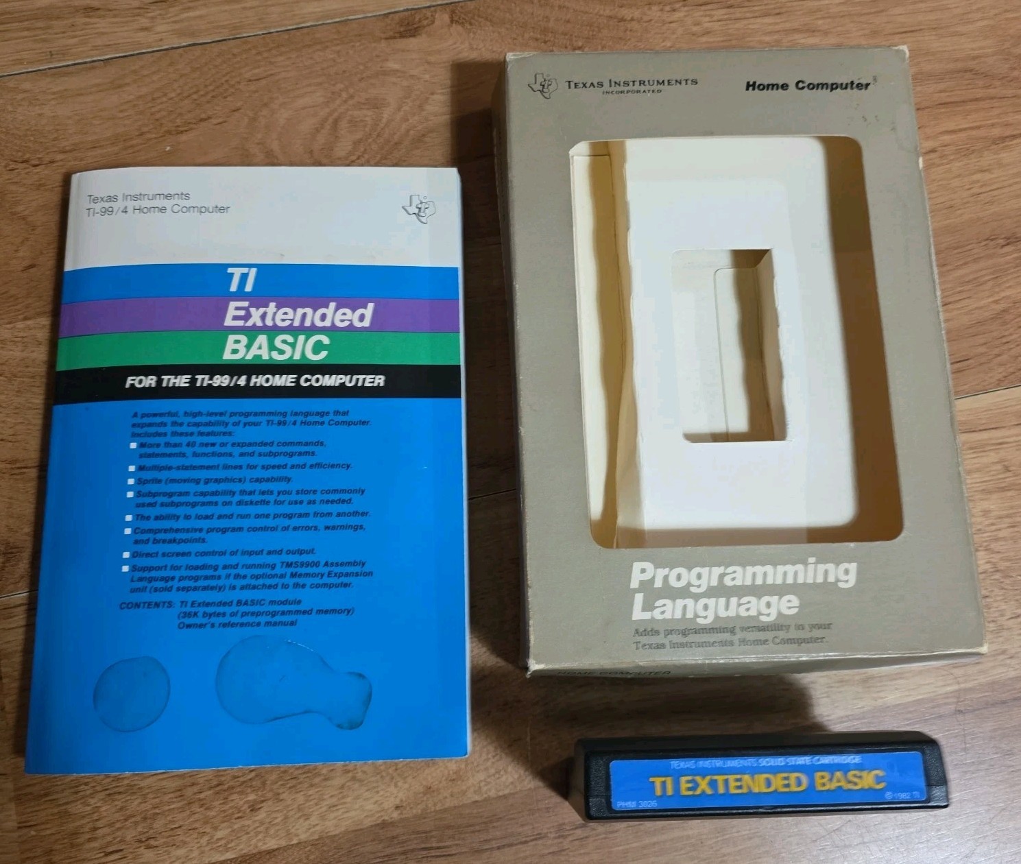 Texas Instruments ti-99/4a Extended Basic Programming Cartridge w/ manual