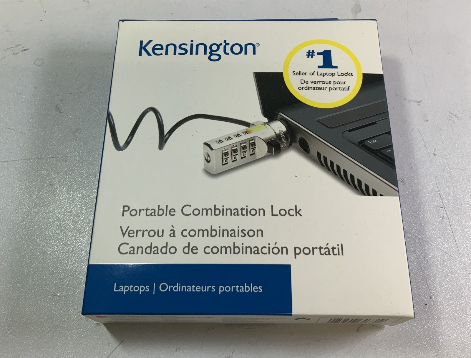 Kensington K64670AM Portable Combination Cable Lock, Silver "K6B"